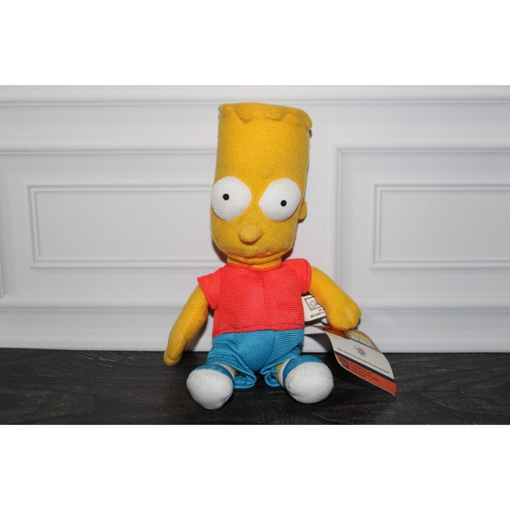 The Simpsons Bart Simpson 6”Nanco 2005 Stuffed Animal Plush Doll NWT
